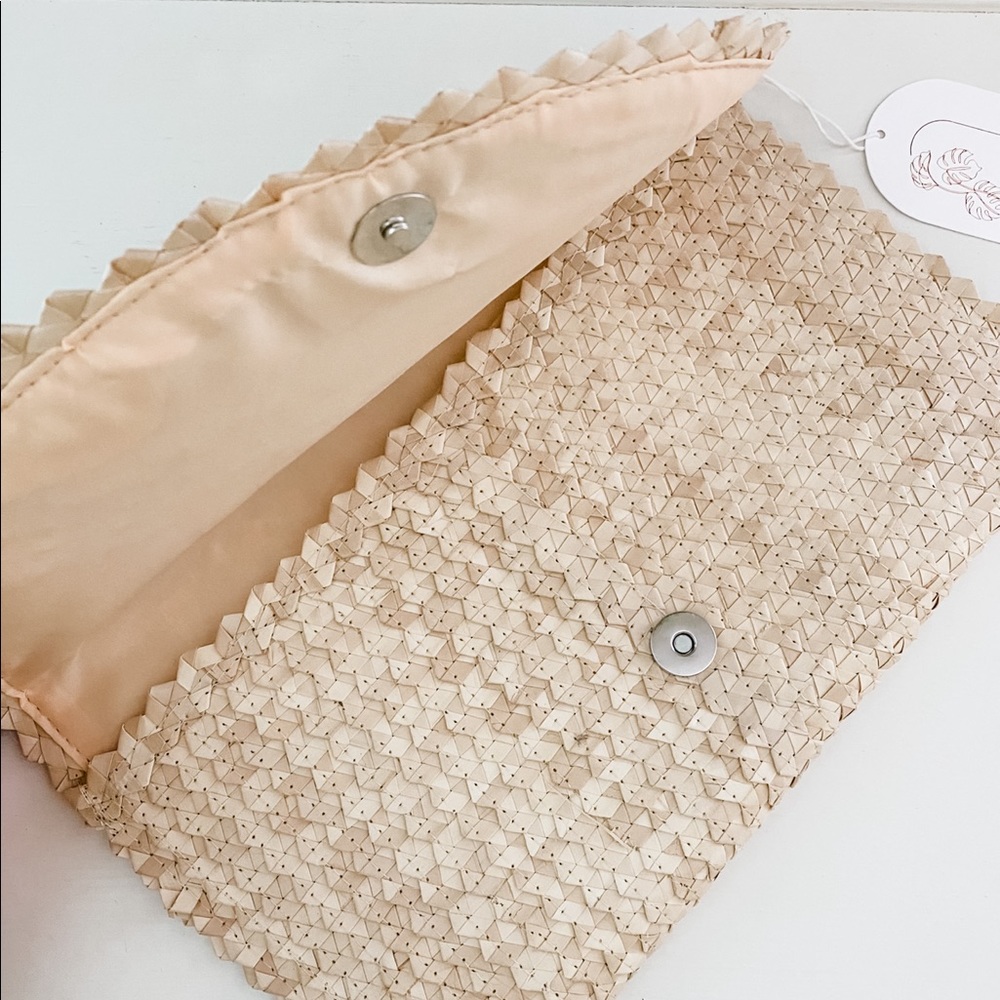 Women’s Straw Clutch | Bali Clutch | Straw Summer Clutch | Rattan Clutch - Picture 2 of 6